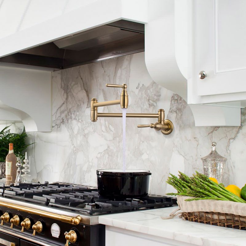 24 Clever Upgrades Designers Swear By For A High-End Kitchen Vibe - Decor Hint Pot Filler Faucet