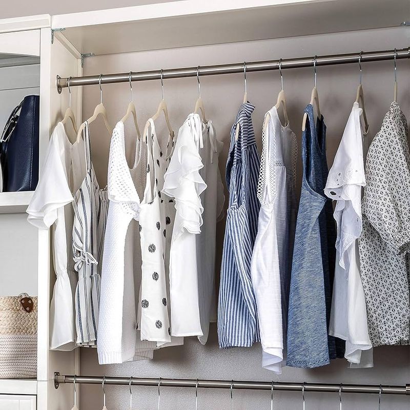 Uniform Hangers in Closets (Clean-Looking Hack)
