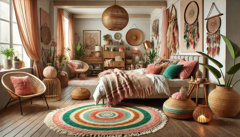 Texas Rug Trends: From Cowhide To Boho Layers - Decor Hint Layered Boho Textures