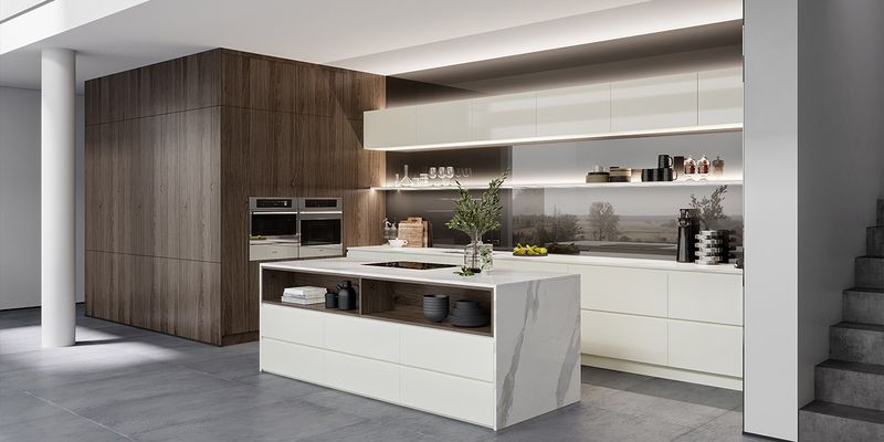 13 White Kitchens That Prove Minimalism Is Here To Stay - Decor Hint Soft Matte White Cabinetry