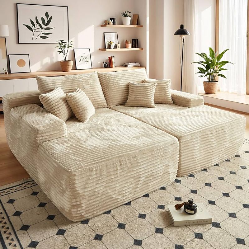 24 Inspiring Ways To Blend Rustic Boho And Farmhouse Styles In Your Living Room - Decor Hint Soft, oversized sofas