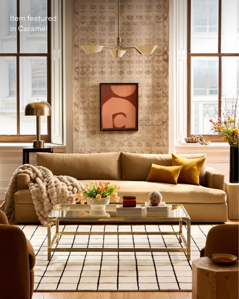Give Your LA Living Room A Modern Edge Swap Outdated Sofa Colors For These 16 Fresh New Shades - Decor Hint Mocha Cream