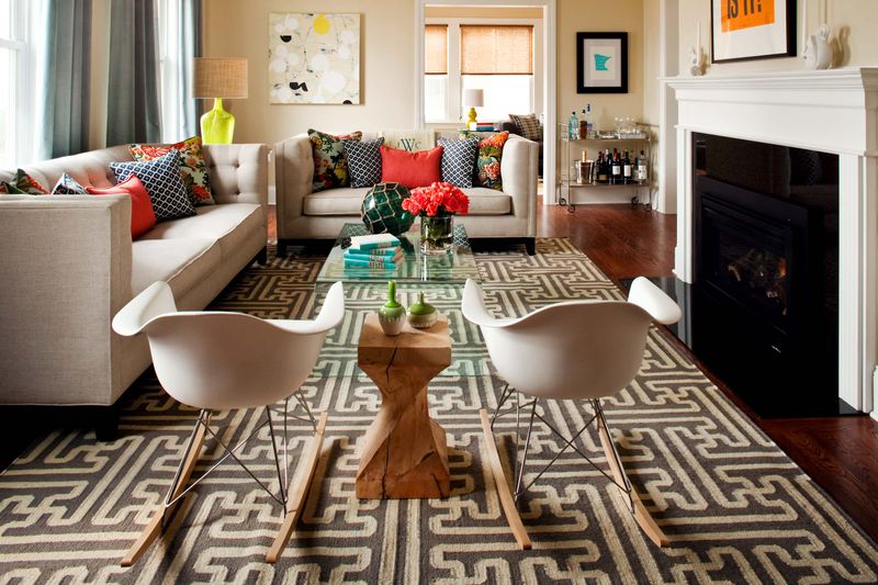 Small Living Room Trends: 9 Items Out, 9 Stylish Alternatives In - Decor Hint Busy Patterned Rugs