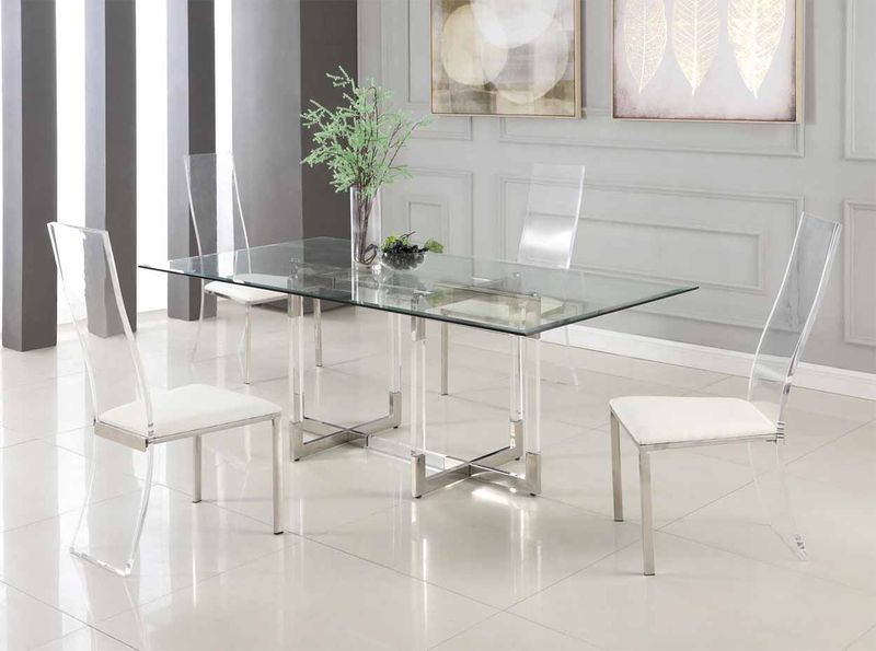 Clear Furniture Creates Breathing Room