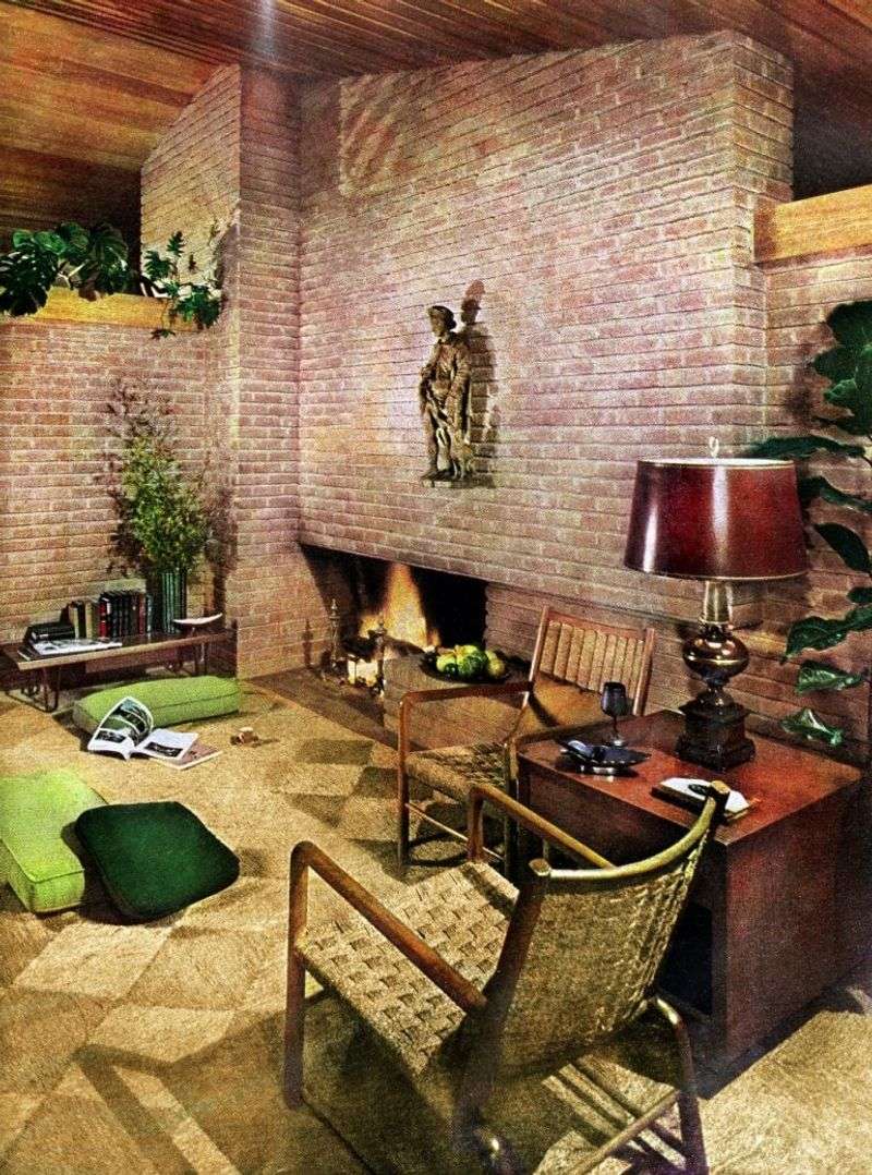 Step Back In Time With 27 Retro Kitchen Styles Straight From The 1970s - Decor Hint Brick Accent Walls