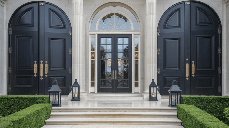 Front Door Colors That Give Your Home A Luxe Look - Decor Hint Dramatic Black