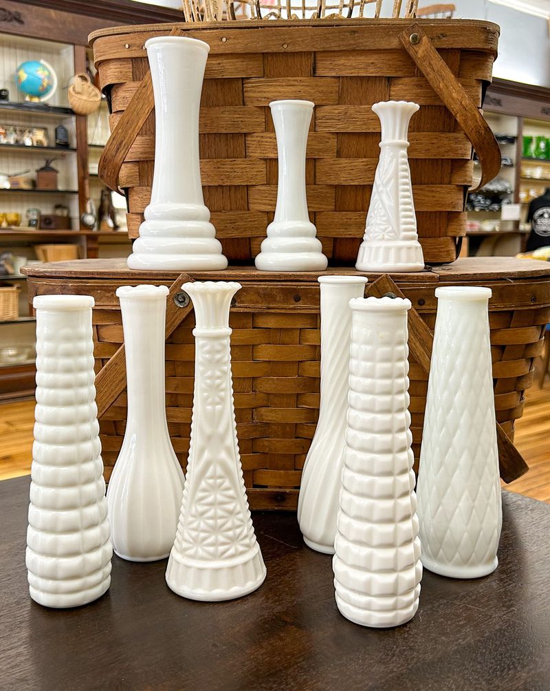 Milk Glass Vases