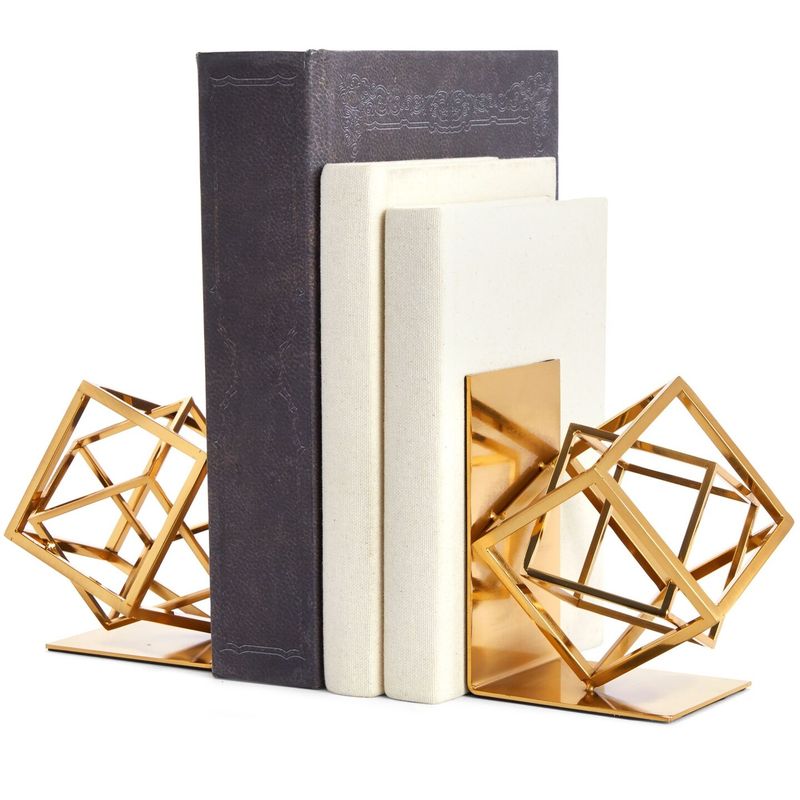 18 Desk Setup Tips For Better Work-Life Balance - Decor Hint Use Stylish Bookends to Tidy Your Books