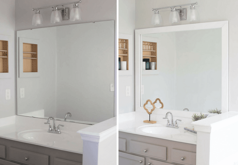 Upgrade Builder-Grade Mirrors to Framed Versions