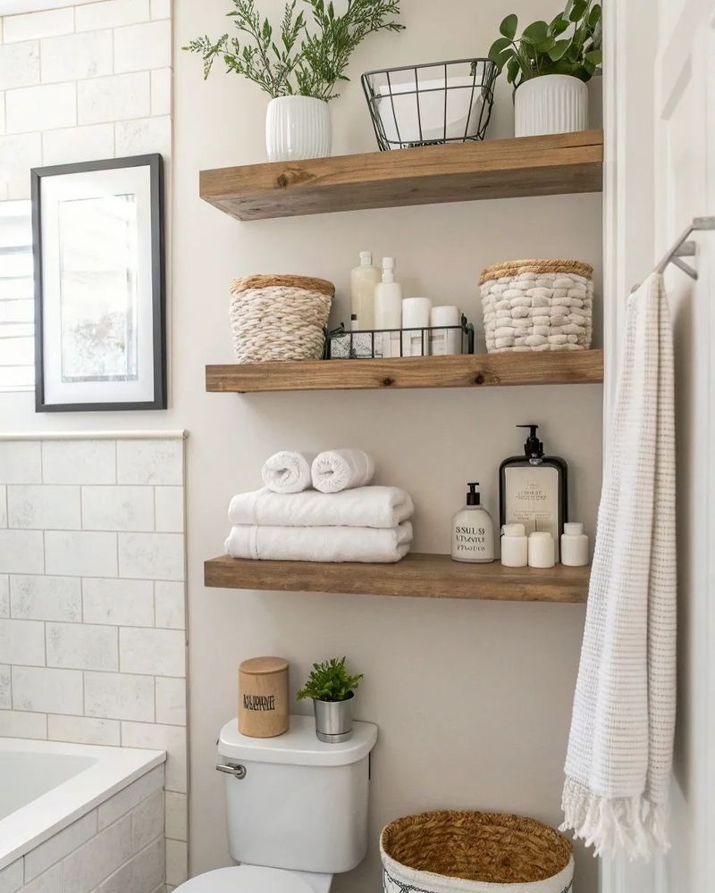 12 Polarizing Home Trends Designers Secretly Love - Decor Hint Open Bathroom Shelving