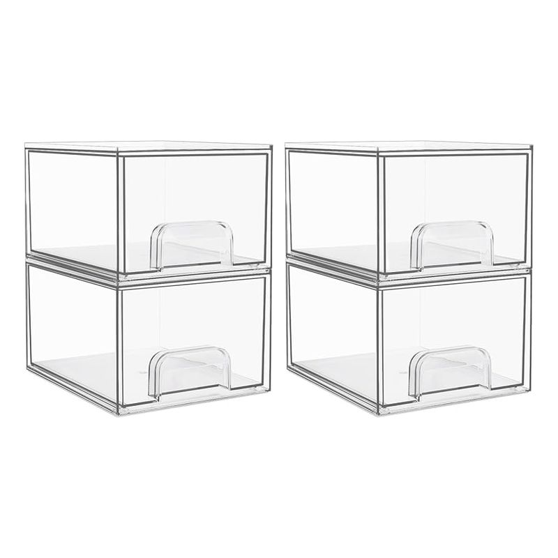 14 Smart Ways To Organize Small Spaces From A Stylish 350 Sq Ft NYC Apartment - Decor Hint Stackable Storage Bins