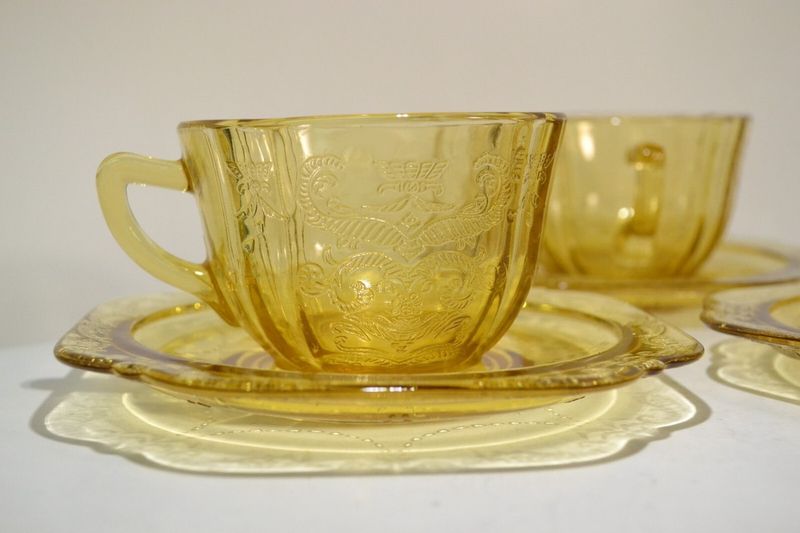 Georgia Gold: 15 Depression Glass Patterns You'll Want to Snatch Up Fast - Decor Hint Madrid: Spanish-Inspired Grandeur In Glass