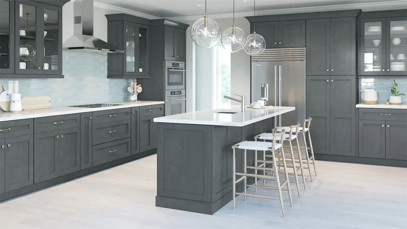 Don't Use These 6 Kitchen Colors In 2025 Try These 4 Stunning Ones Instead - Decor Hint Trending: Charcoal Blue-Gray