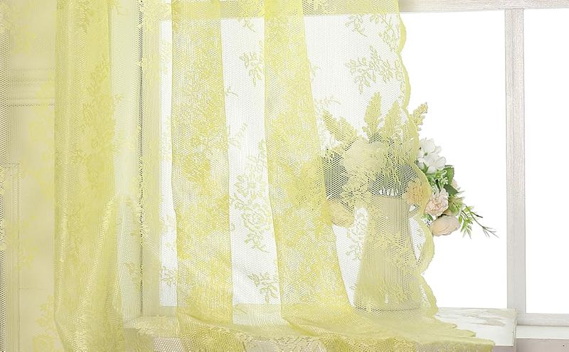 Yellowed Lace Curtains