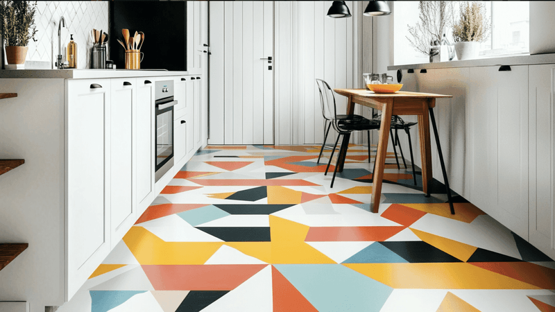 16 Vintage 1970s Kitchen Designs That Will Make You Feel Nostalgic - Decor Hint Patterned Linoleum Floors