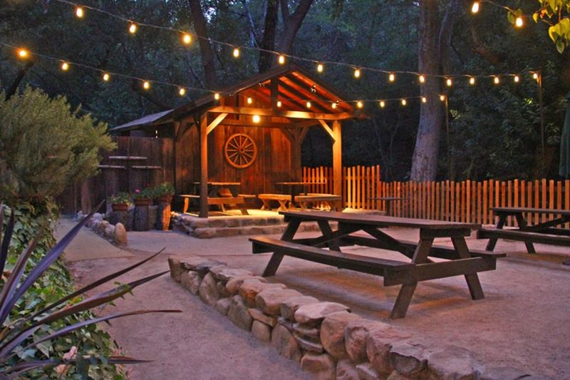 Outdoor Lanterns And String Lights