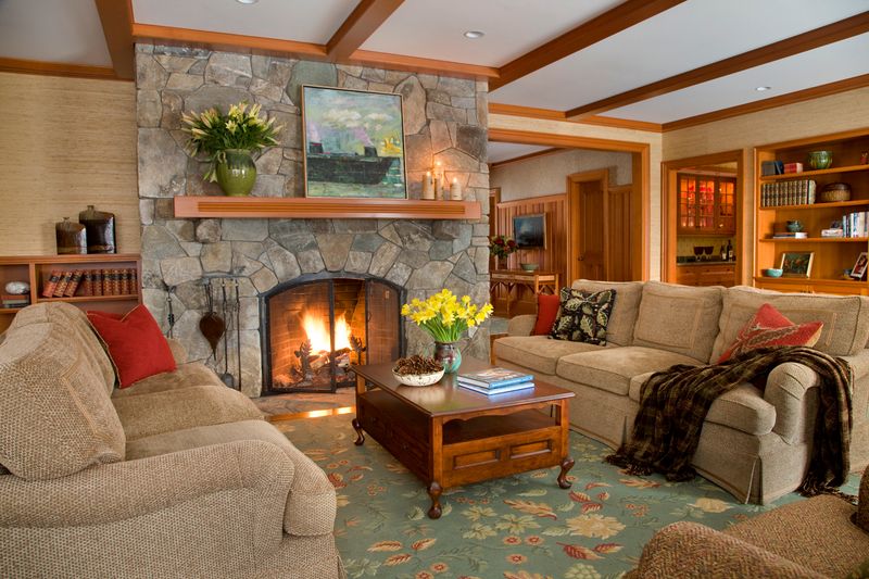 The Vermont Charm: 10 Interior Details Locals Adore - Decor Hint Fieldstone Fireplaces