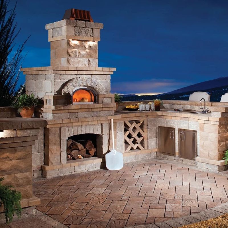 Brick Pizza Oven Combo