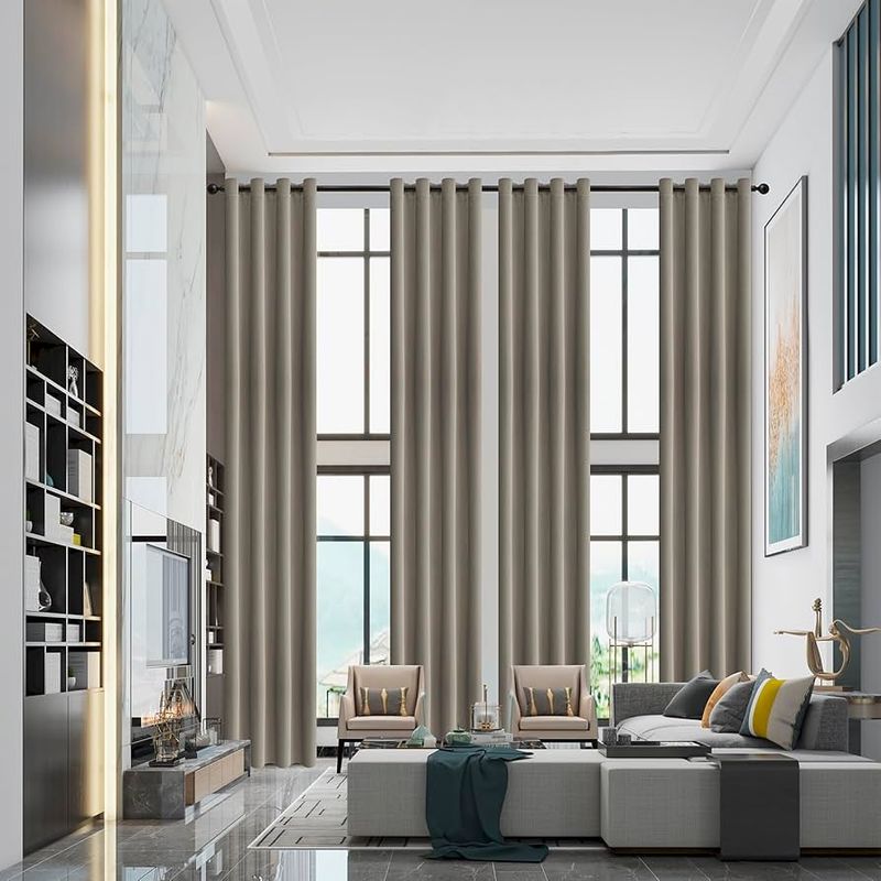 Hang Curtains Close to the Ceiling