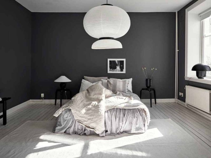 We Asked 6 Interior Designers To Share The Colors They Always Tell Clients To Use In A Bedroom, These Were The Shades That Came Up Top - Decor Hint Charcoal Gray Delivers Unexpected Coziness
