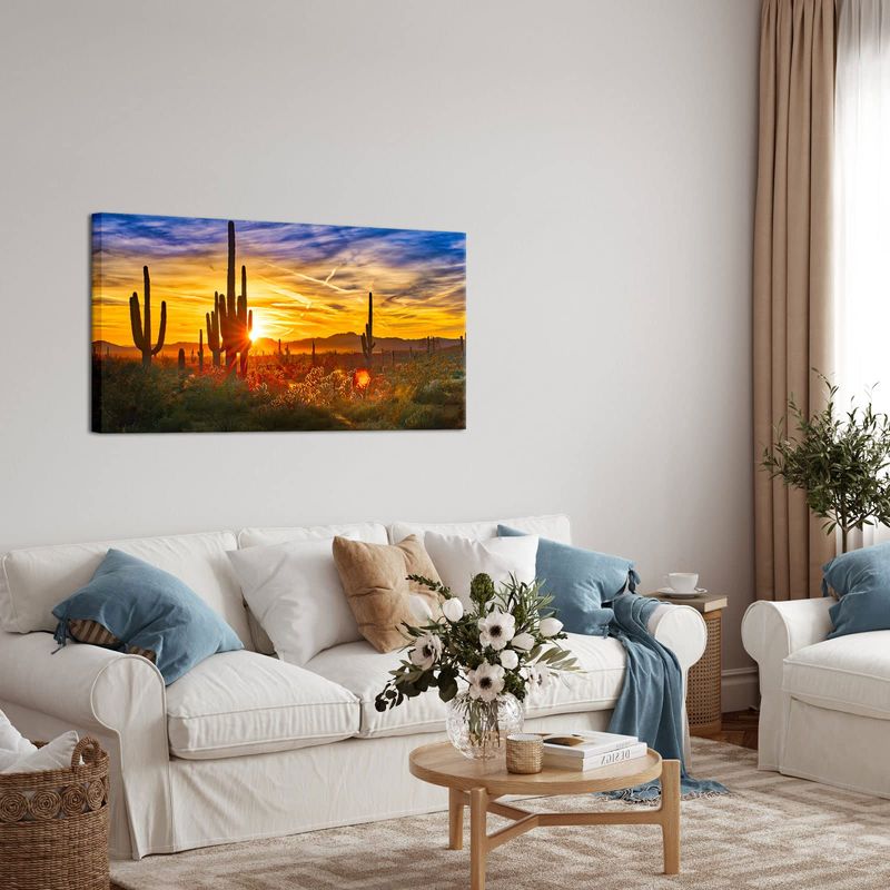 13 Desert-Inspired Decor Elements Found In Arizona Living Rooms - Decor Hint Desert Landscape Artwork or Prints