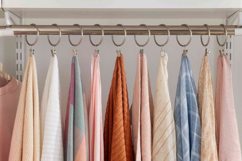 Shower Curtain Rings for Scarves