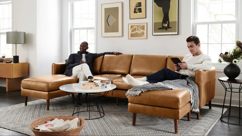 8 Gorgeous Couch Colors To Try And 3 More That Will Never Go Out Of Style - Decor Hint Classic Camel Leather Ages Gracefully