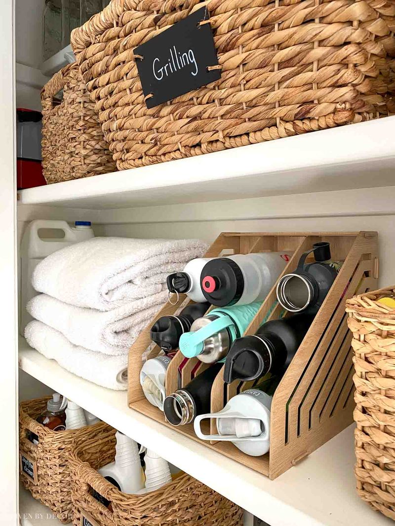 Organize with baskets or bins