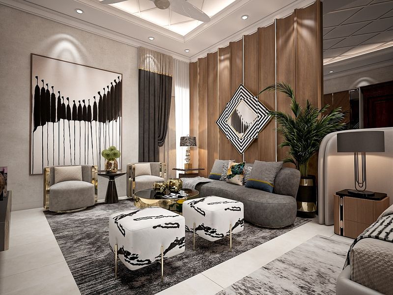 9 Expensive-Looking Decor Trends You'll See Everywhere This Year, Designers Say - Decor Hint Oversized Art in Unexpected Places