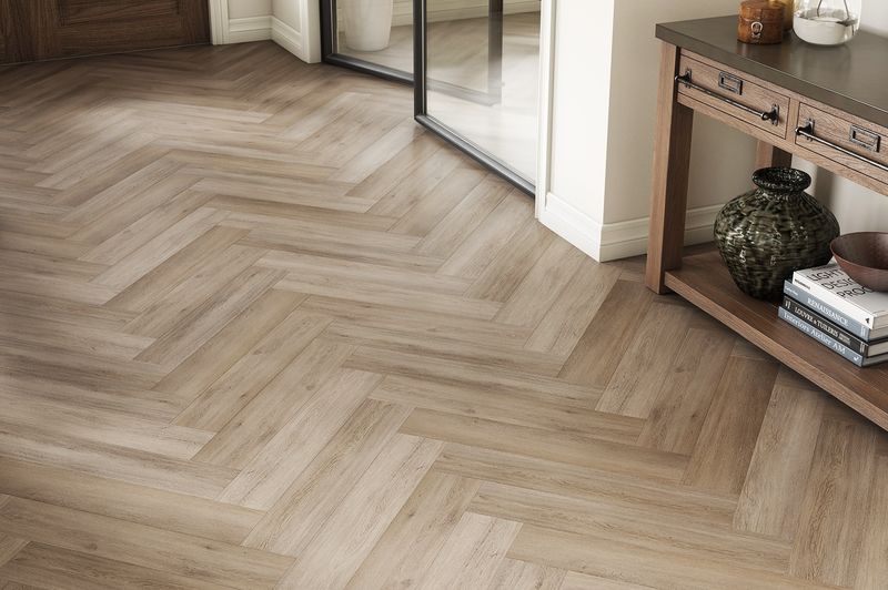 22 Luxury-Look Floors To Suit Every Budget - Decor Hint Herringbone Vinyl Tiles