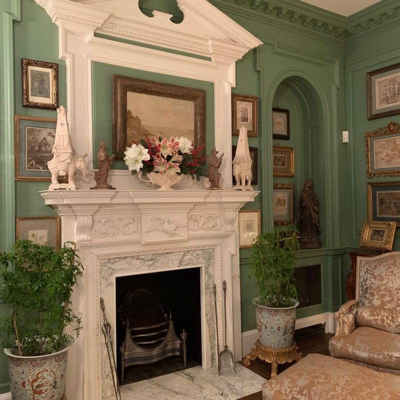 16 Must-See Features Inside This Stunning Connecticut Georgian Colonial - Decor Hint Original Fireplace Mantels