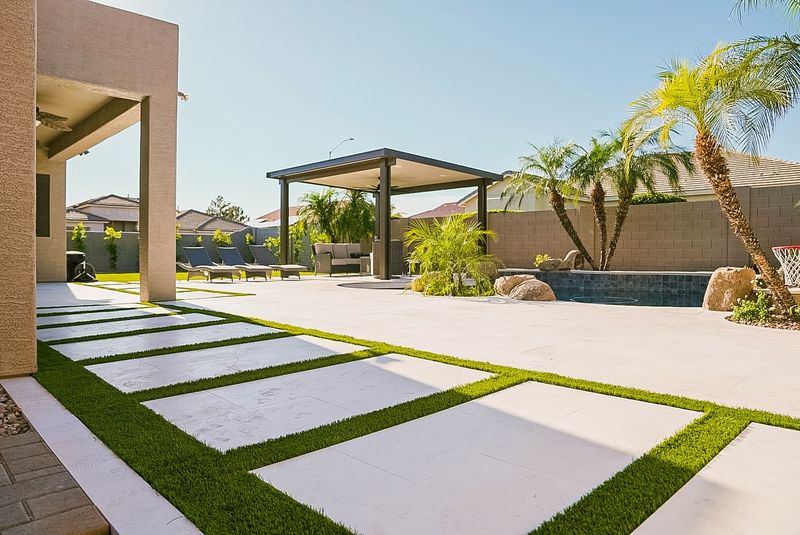 8 Backyard Patio Trends That Rule Arizona Outdoor Living - Decor Hint Artificial Turf and Low-Maintenance Surfaces