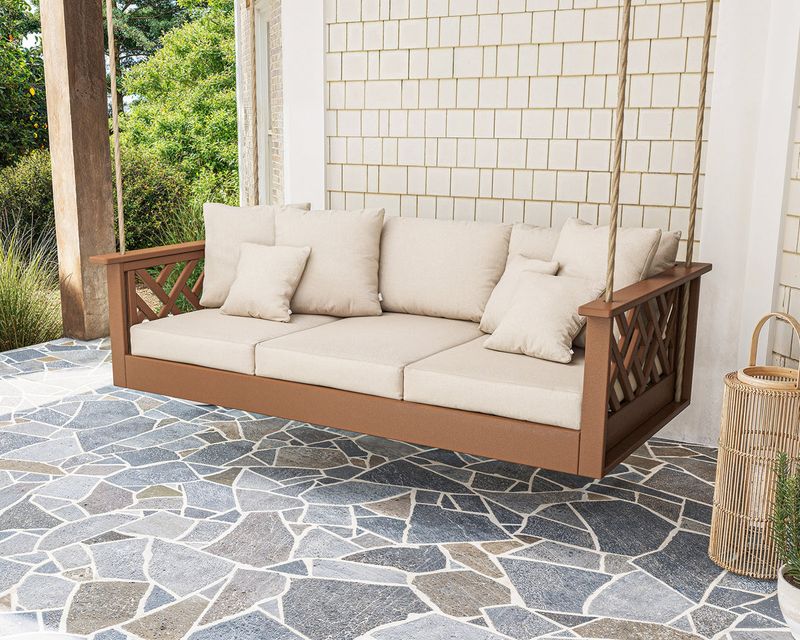 12 Front Porch Looks That Define South Carolina Welcoming Style - Decor Hint Porch Swings with Soft Pillows