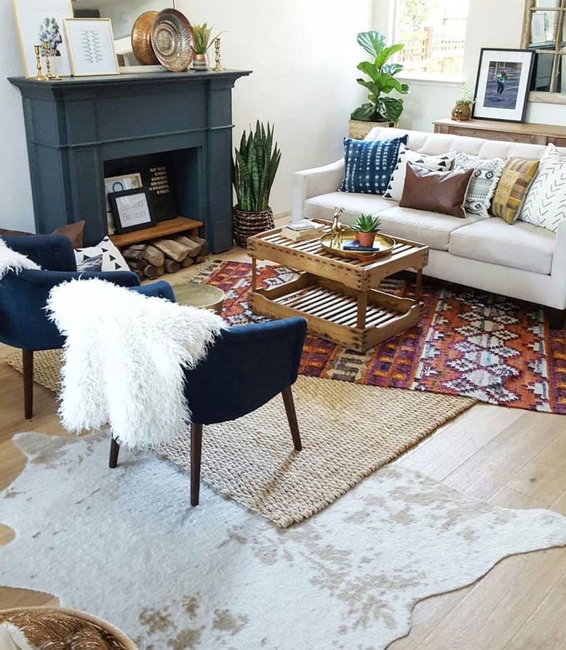14 Must-Have Items For A Cozy Stylish Living Room - Decor Hint Soft, Layered Area Rugs