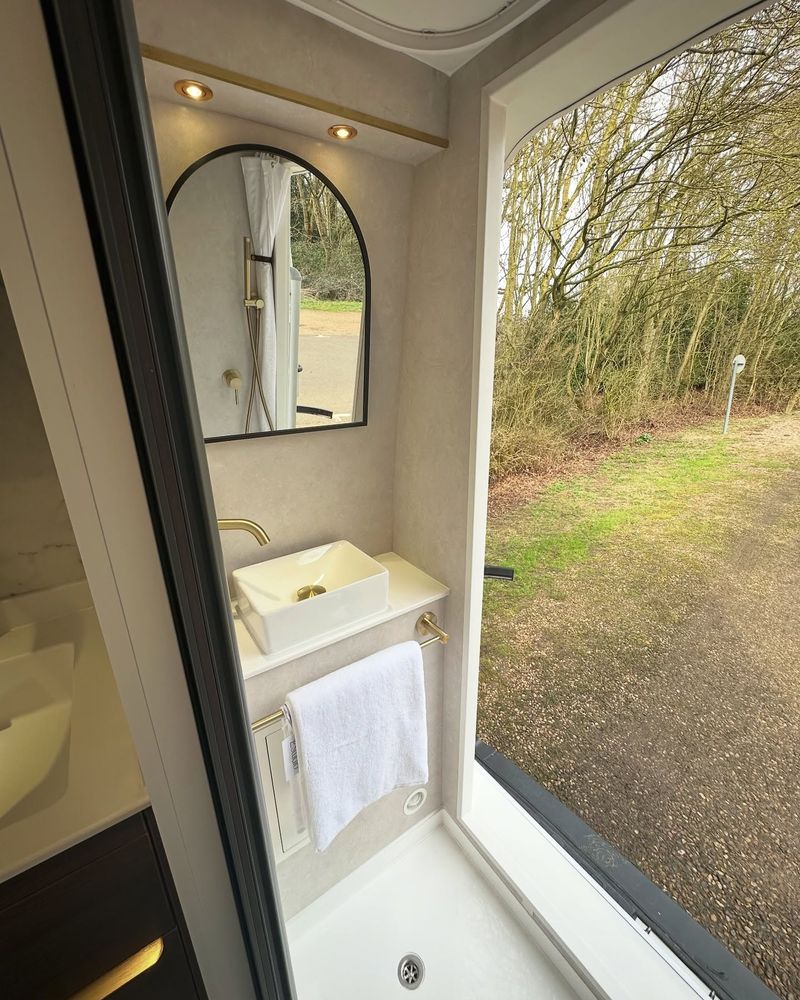 Inside Victor, The Camper Van Designed To Feel Like A Tiny Apartment On Wheels - Decor Hint Rear Bathroom / Shower Room