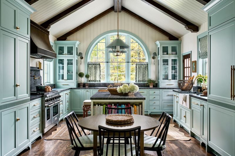 7 Kitchen Colors Designers Say You Should Try In McDonough Homes And 4 More Gorgeous Picks For Southern Charm - Decor Hint Dusty Blue