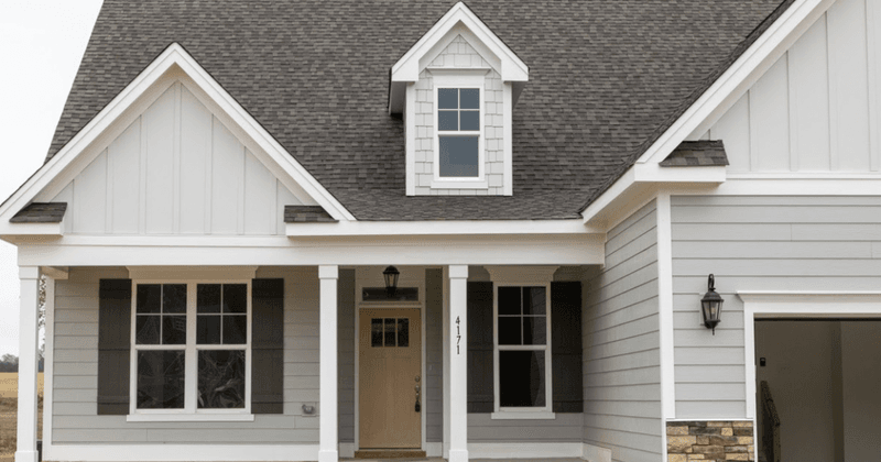20 Modern Farmhouse Exterior Styles That Are Timeless - Decor Hint Horizontal Siding with Vertical Accents
