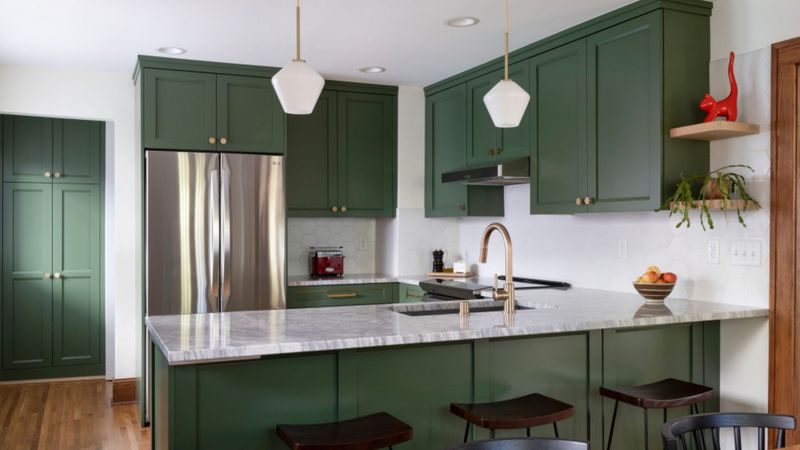 17 Kitchen Colours That Are Officially Out Of Style In 2025 (Plus 5 That Have Been Out For A While) - Decor Hint Forest Green