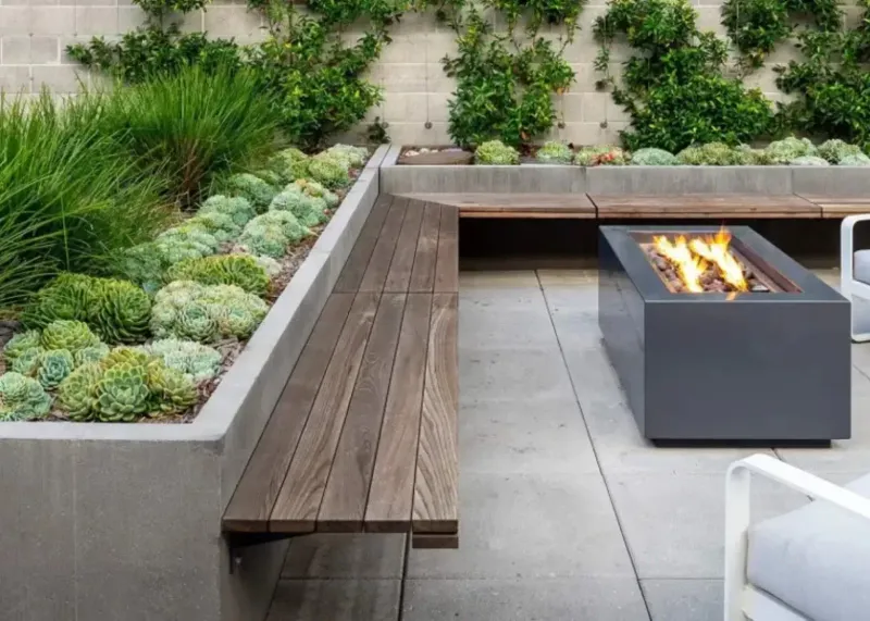 11 Gorgeous Garden Benches For Your Backyard Escape - Decor Hint Built-In Border Seating
