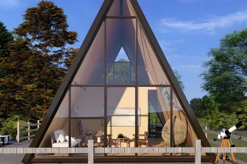 Amazon A-Frame Solar Tiny Home