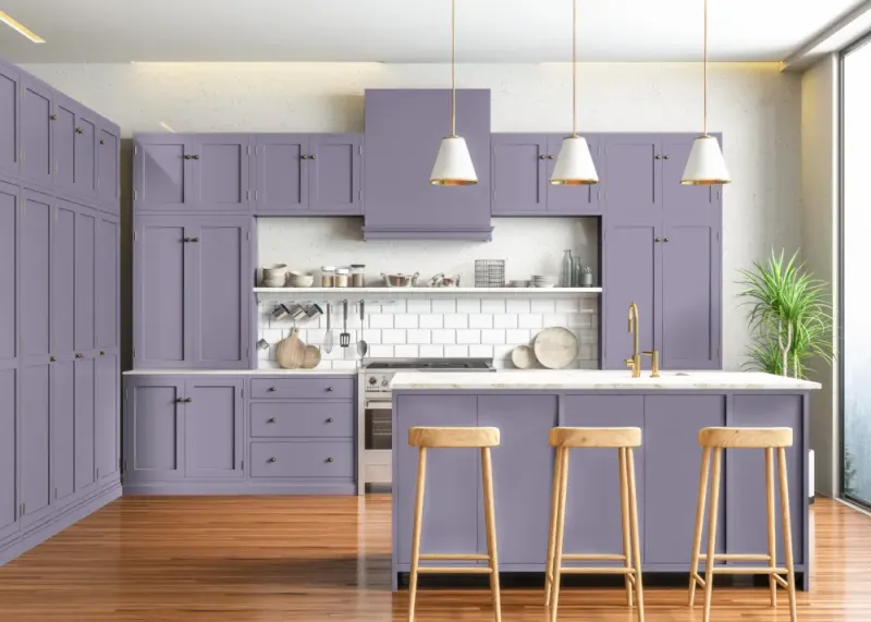 7 Kitchen Colors Designers Say You Should Try In McDonough Homes And 4 More Gorgeous Picks For Southern Charm - Decor Hint Pale Lavender