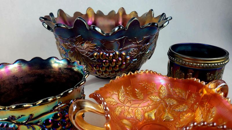 4 Vintage Decor Items Losing Value In Eugene Homes (And 9 That Never Shined) - Decor Hint Mass-Produced Carnival Glass