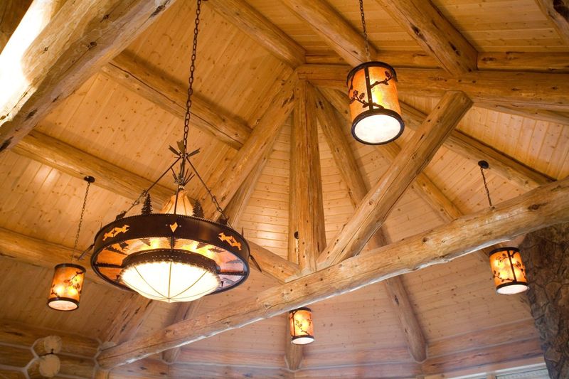 12 Cozy Decor Ideas Inspired By Vermont Cabin Homes - Decor Hint Wrought Iron Lighting Fixtures