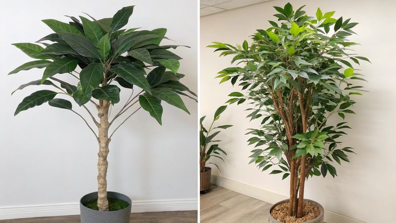 Dusty or Fake Plants That Look Obviously Artificial