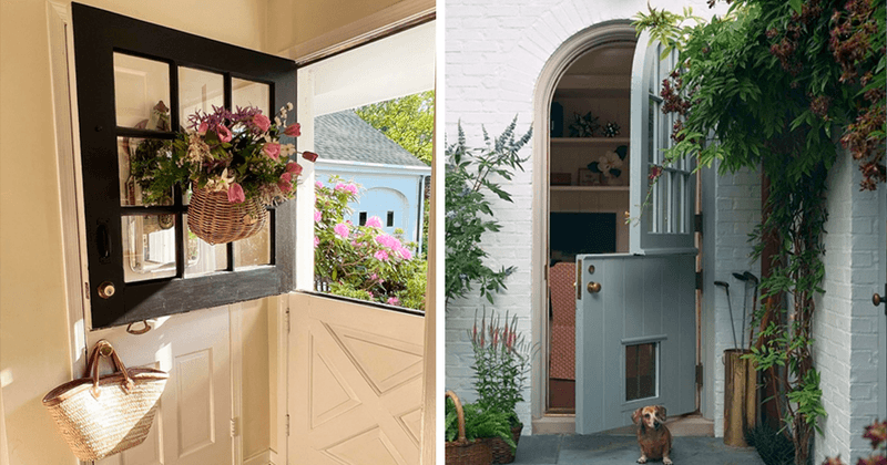 22 Charming Kitchen Ideas That Have Never Gone Out Of Style In America - Decor Hint Dutch Doors That Welcome Conversation