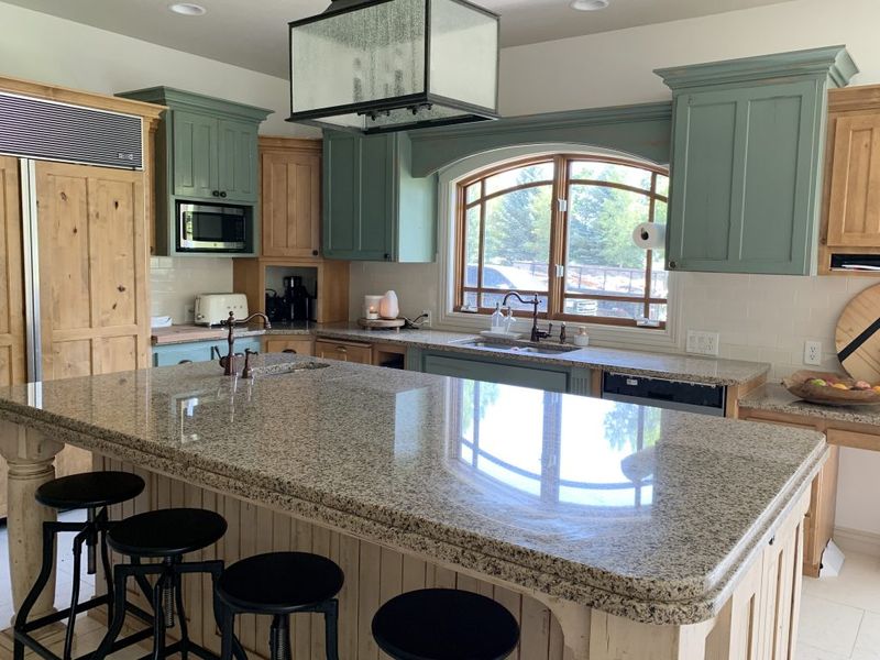 Busy granite countertops