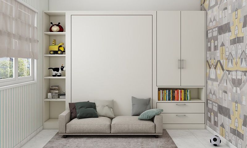 I Asked A Designer How To Fit A Sofa In My Super Narrow Living Room, Here's What She Said - Decor Hint Multifunctional Magic Is Key