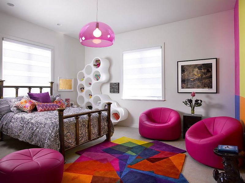 These 22 Bedroom Rug Ideas Complete The Perfect Sanctuary - Decor Hint Color-Blocked Rugs