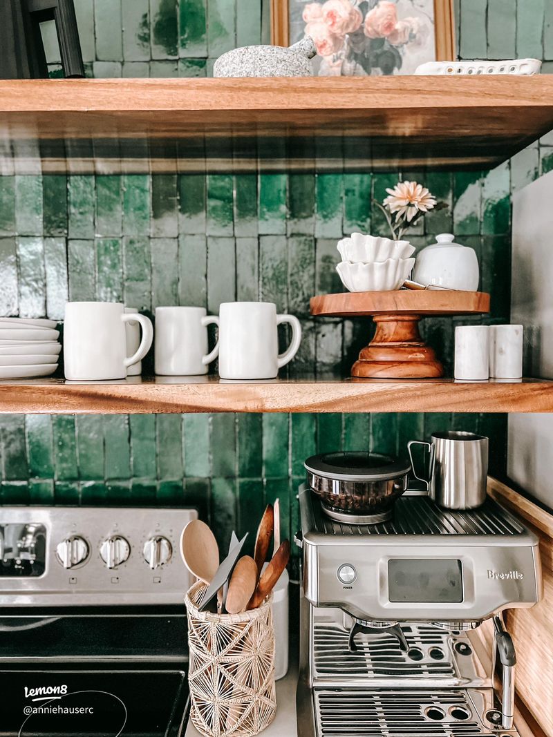 15 Kitchen Choices That Instantly Undermine A Sale In Lancaster Homes - Decor Hint Cluttered Open Shelving