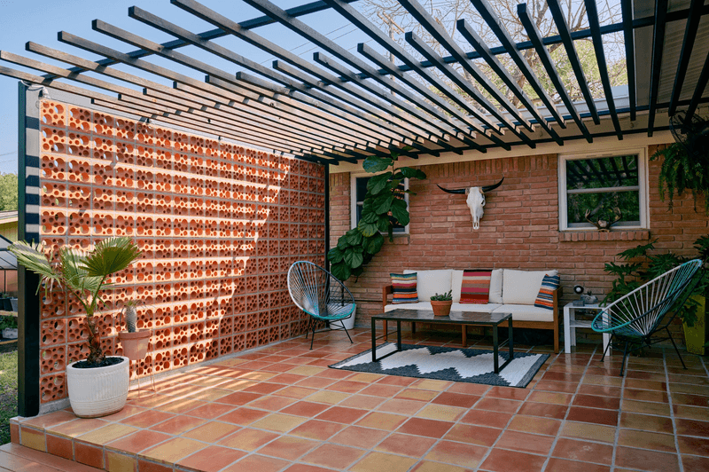 13 Things That Prove Outdoor Living In New Mexico Stays Effortlessly Charming - Decor Hint Traditional Saltillo Tile Patios